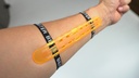 Beiter original arm guard clear orange 2.JPG