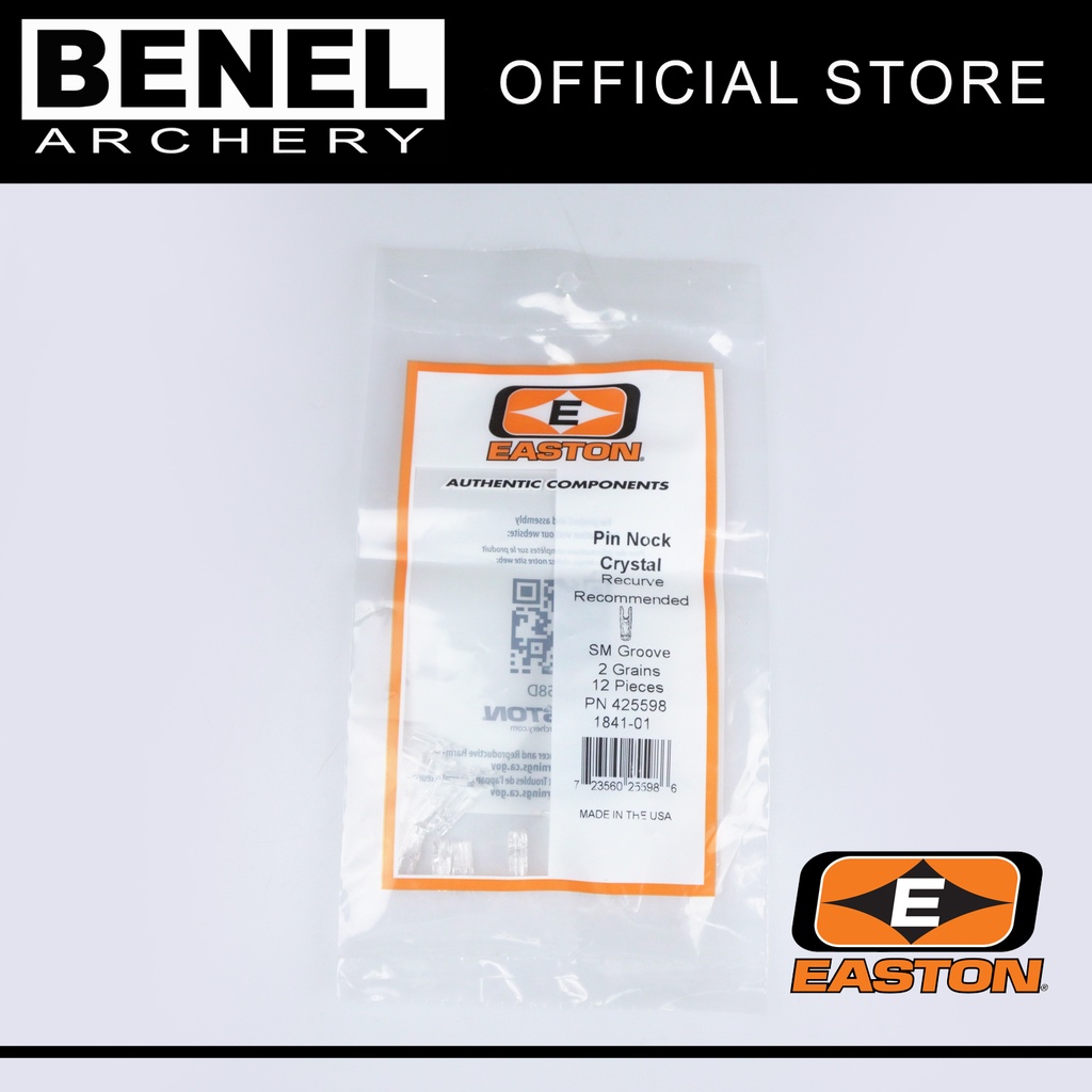 EASTON X10 PIN NOCK SMALL GROOVE CLEAR