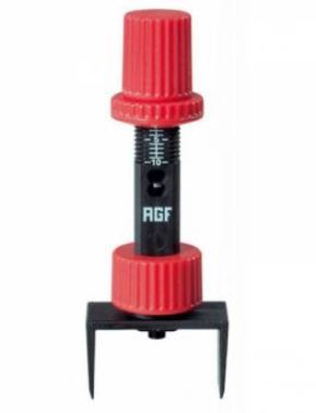 AGF BUTTON CHECKER RED